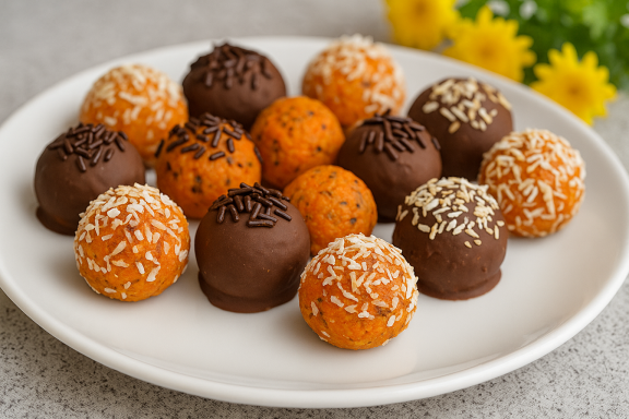 Kuglice od šargarepe posni sitni kolači Novi Sad Restoran Dedina Tajna